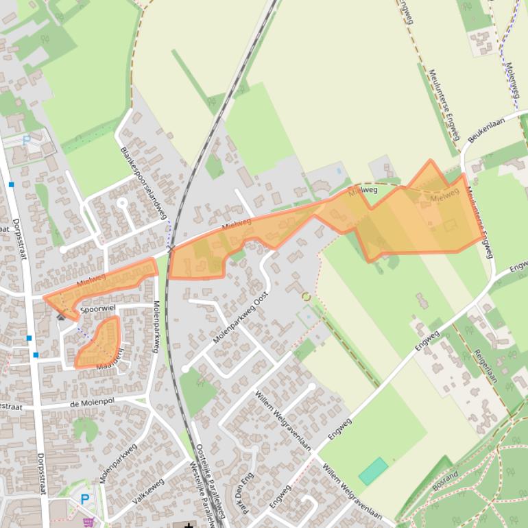 Kaart van postcodegebied 6741ZX.