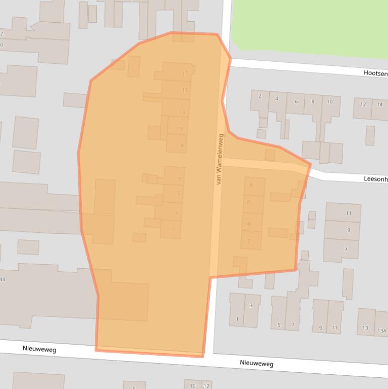 Kaart van postcodegebied 6744AK.