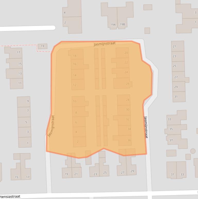 Kaart van postcodegebied 6744AM.