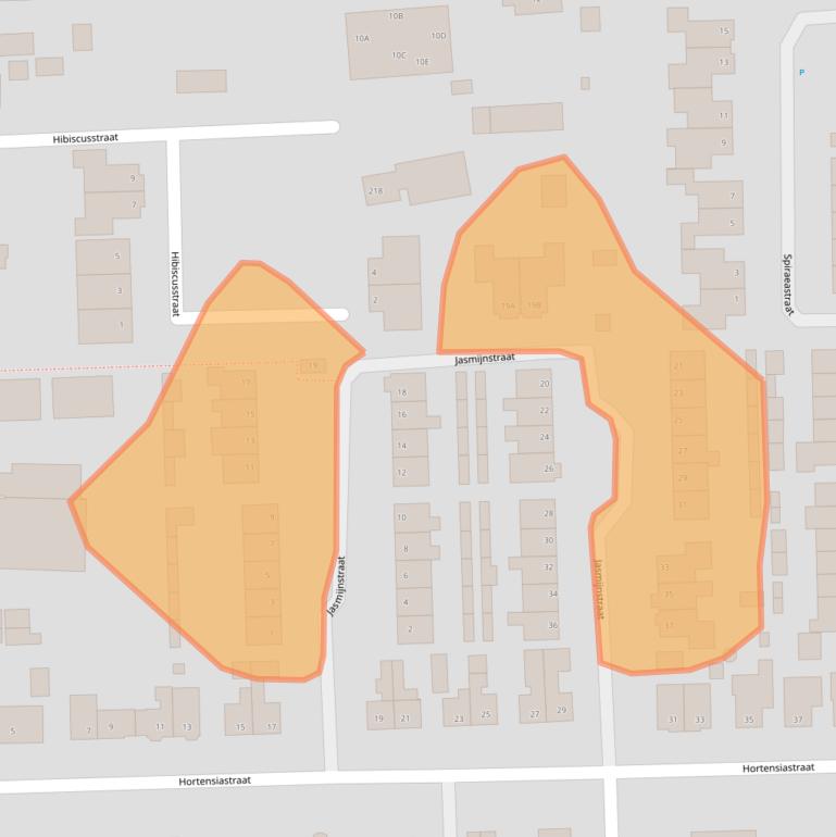 Kaart van postcodegebied 6744AN.