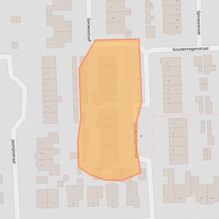 Kaart van postcodegebied 6744AP.