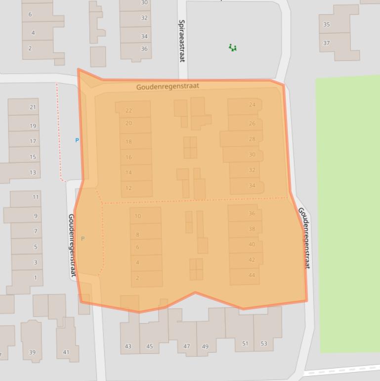 Kaart van postcodegebied 6744AR.