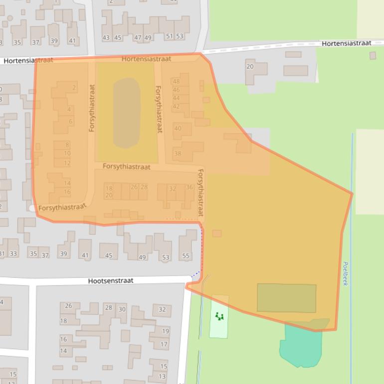 Kaart van postcodegebied 6744AS.