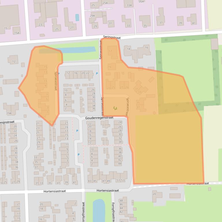 Kaart van postcodegebied 6744AT.