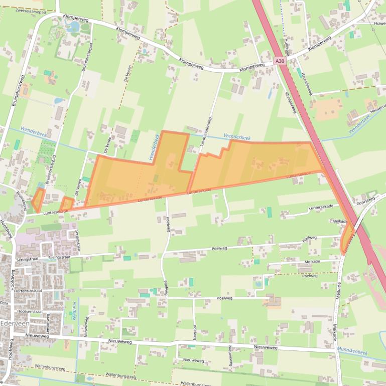 Kaart van postcodegebied 6744PG.