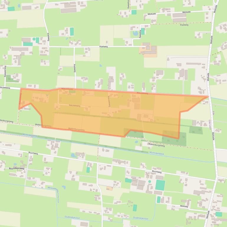 Kaart van postcodegebied 6744PN.