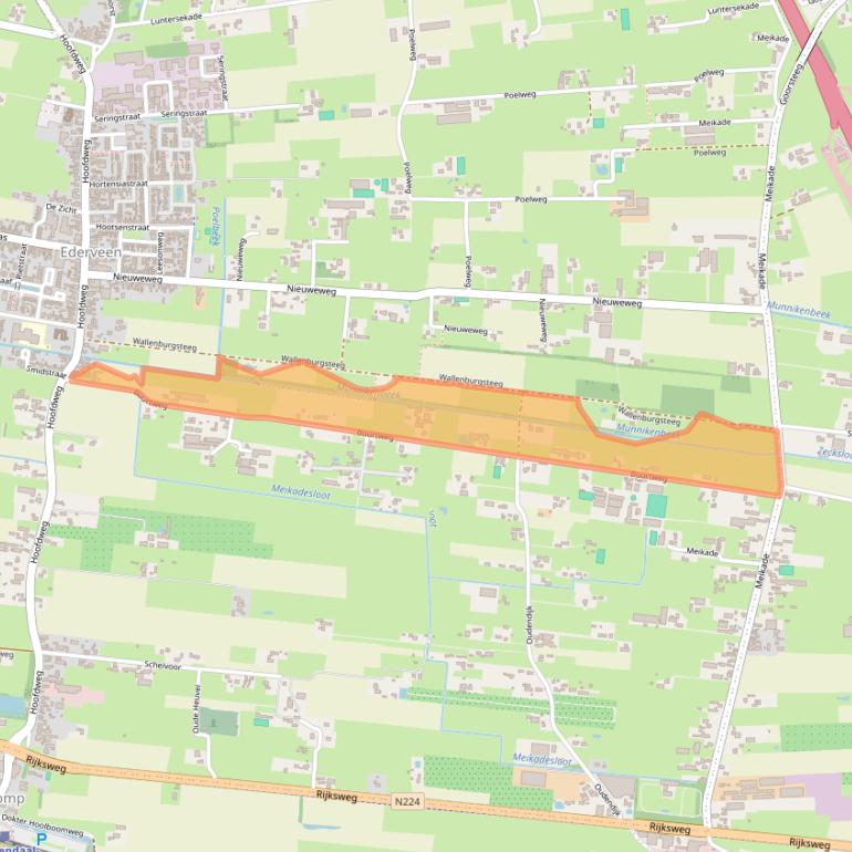 Kaart van postcodegebied 6744PP.