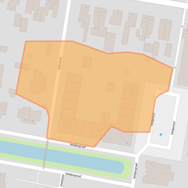 Kaart van postcodegebied 6744VA.