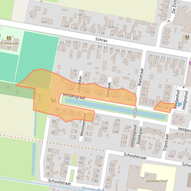 Kaart van postcodegebied 6744VD.