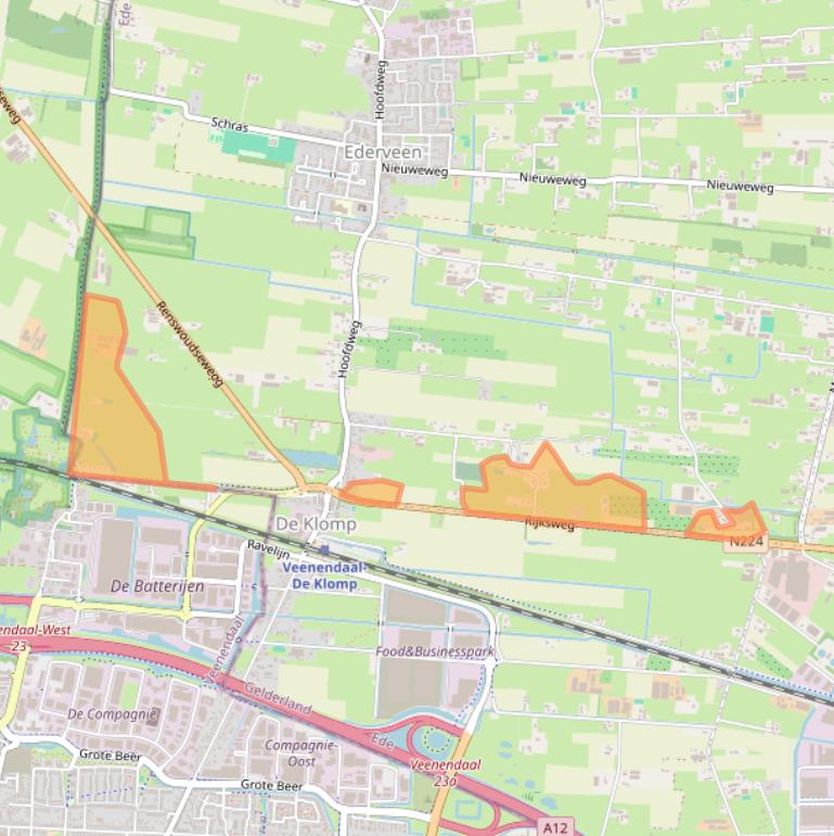 Kaart van postcodegebied 6744WB.