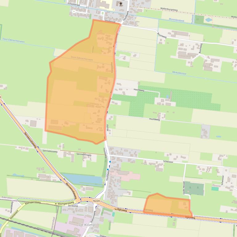 Kaart van postcodegebied 6744WG.