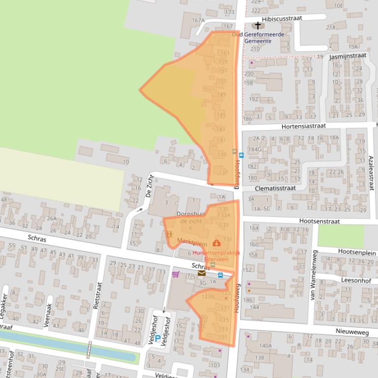 Kaart van postcodegebied 6744WJ.