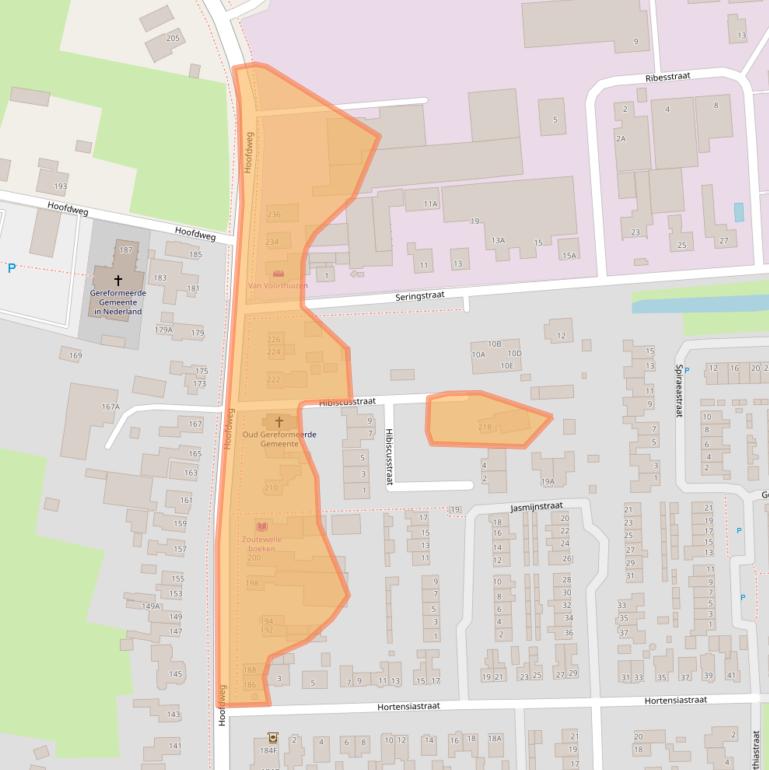 Kaart van postcodegebied 6744WR.