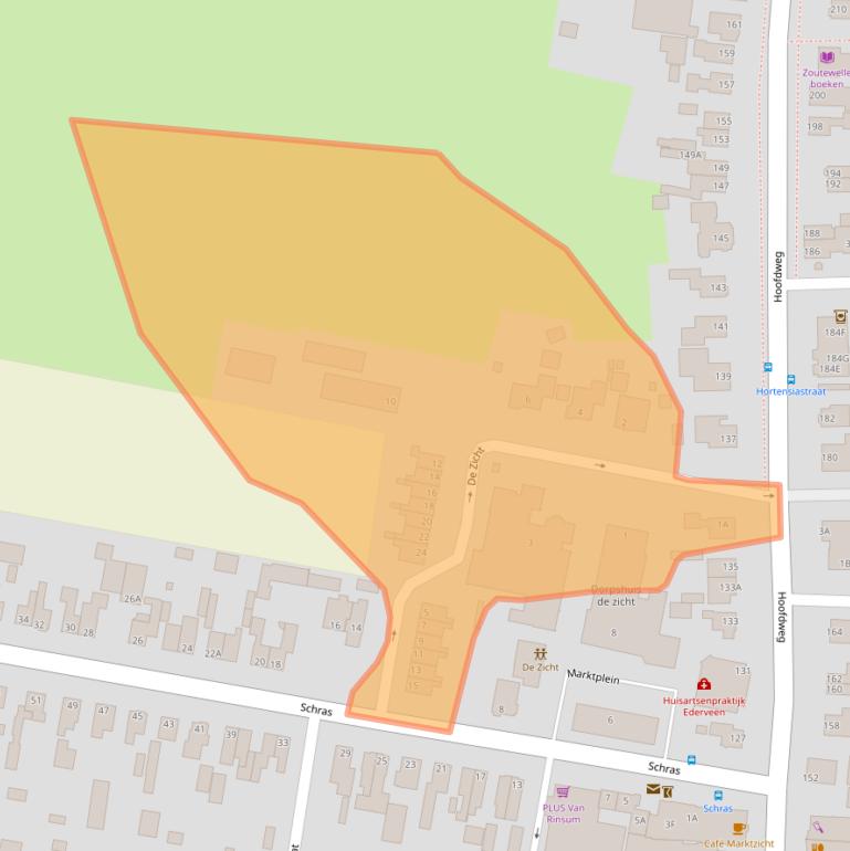 Kaart van postcodegebied 6744WX.