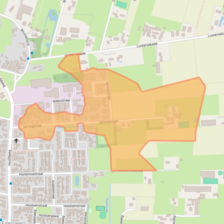 Kaart van postcodegebied 6744WZ.