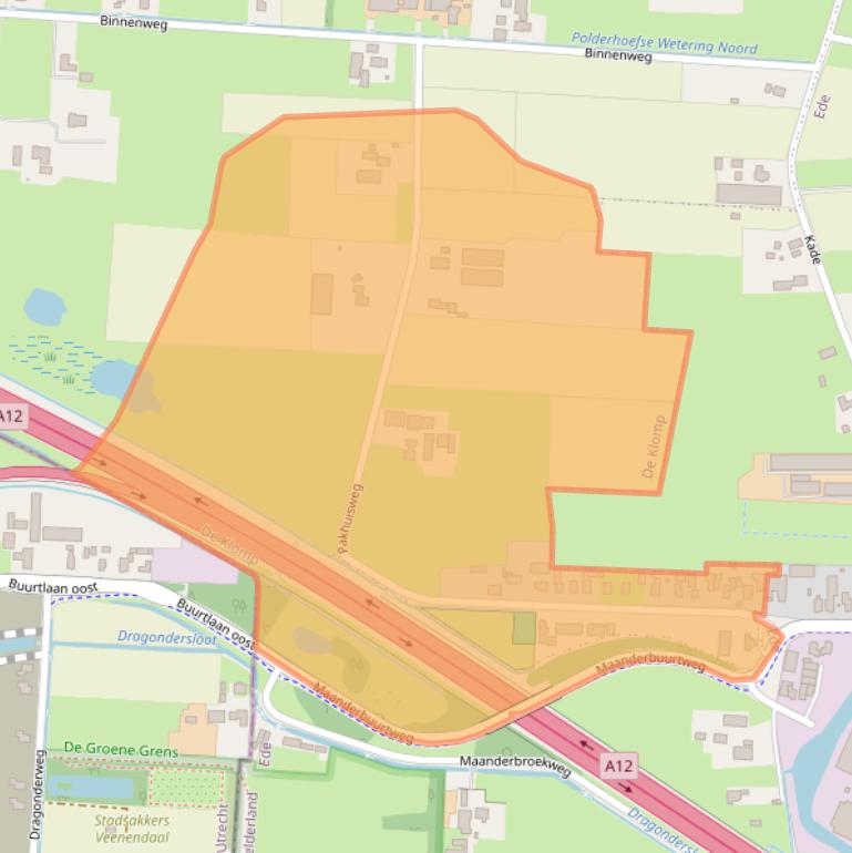 Kaart van postcodegebied 6745XA.