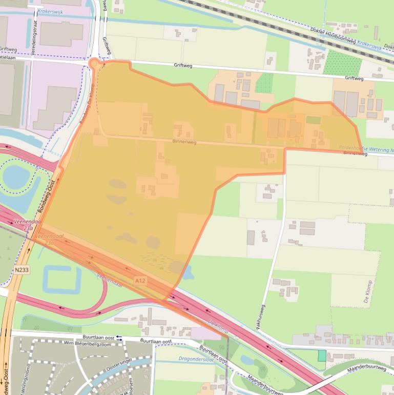 Kaart van postcodegebied 6745XC.