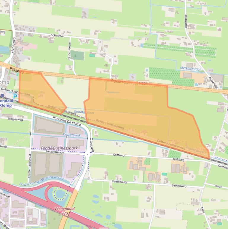 Kaart van postcodegebied 6745XH.