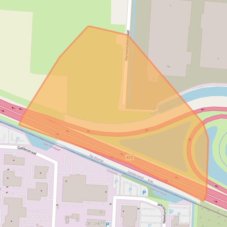 Kaart van postcodegebied 6745XR.