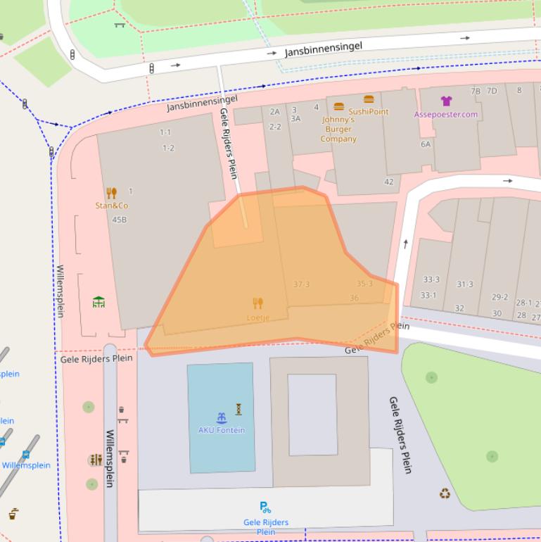 Kaart van postcodegebied 6811AR.