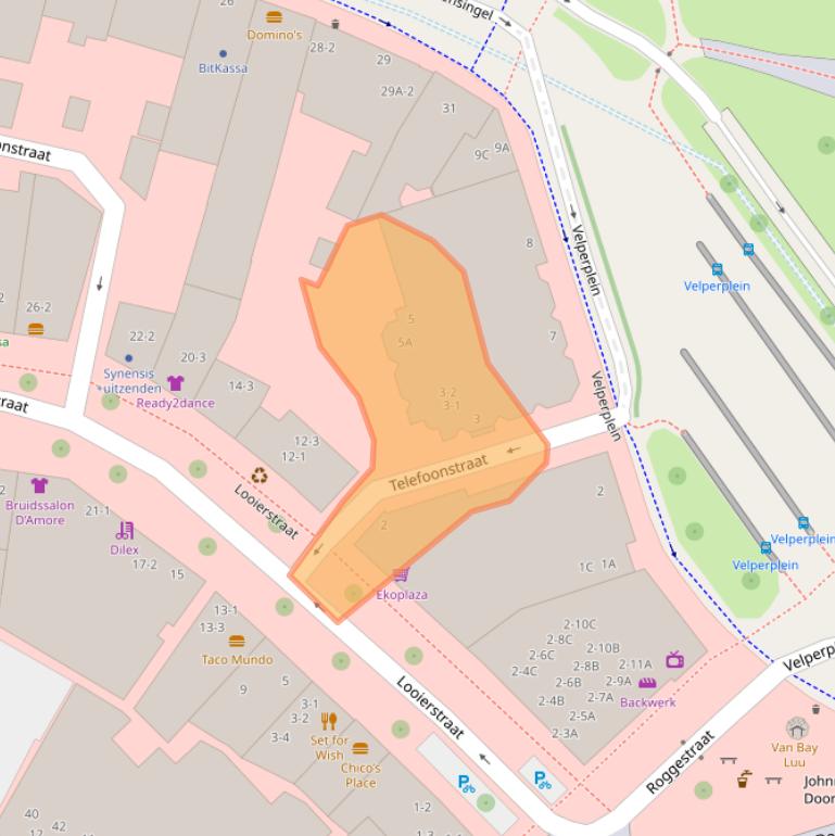 Kaart van postcodegebied 6811AS.