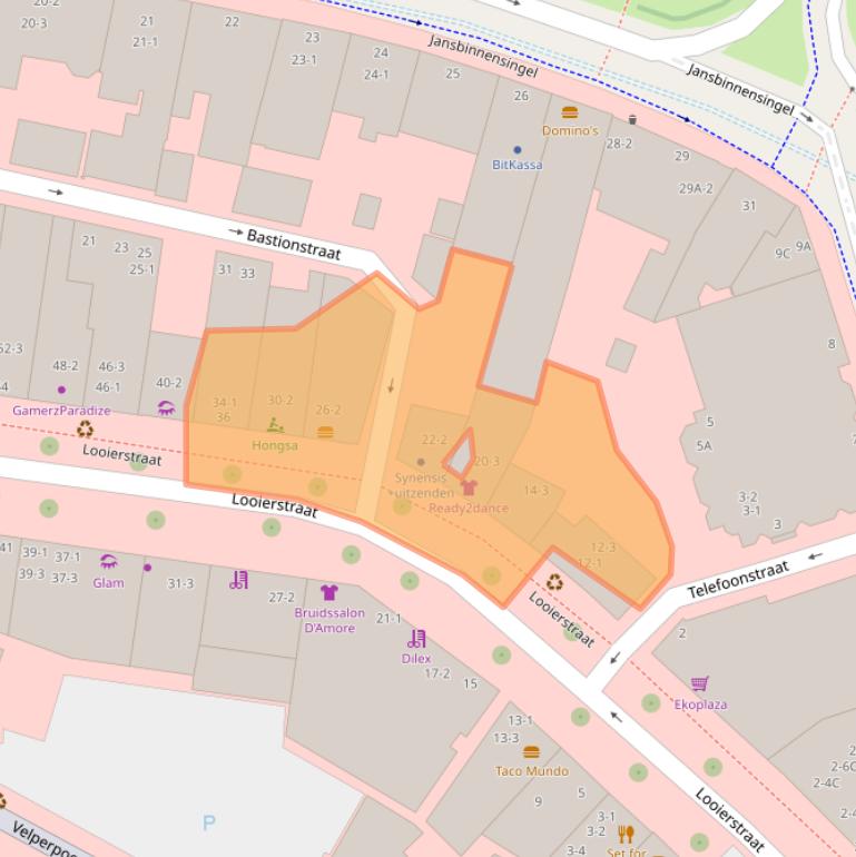 Kaart van postcodegebied 6811AX.