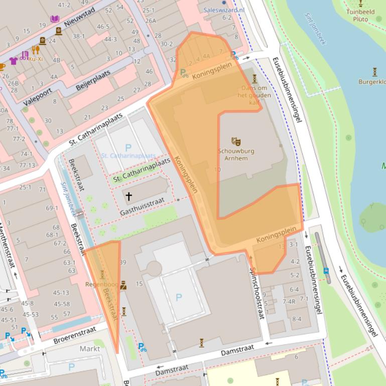 Kaart van postcodegebied 6811BV.