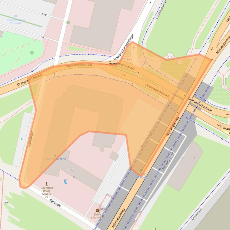 Kaart van postcodegebied 6811CA.