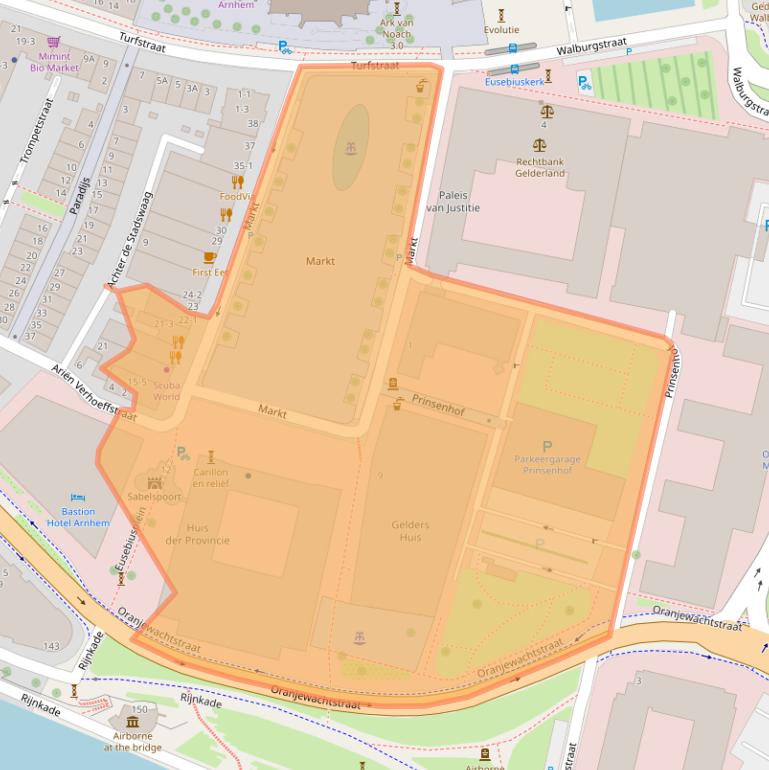 Kaart van postcodegebied 6811CG.