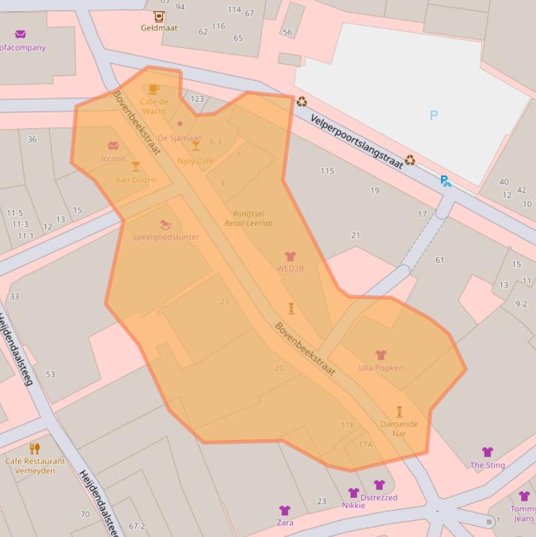 Kaart van postcodegebied 6811CV.