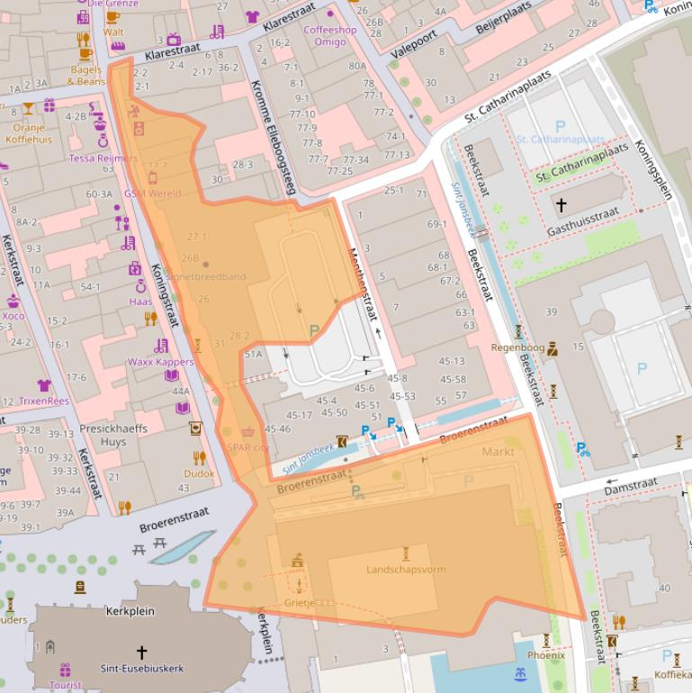 Kaart van postcodegebied 6811DG.