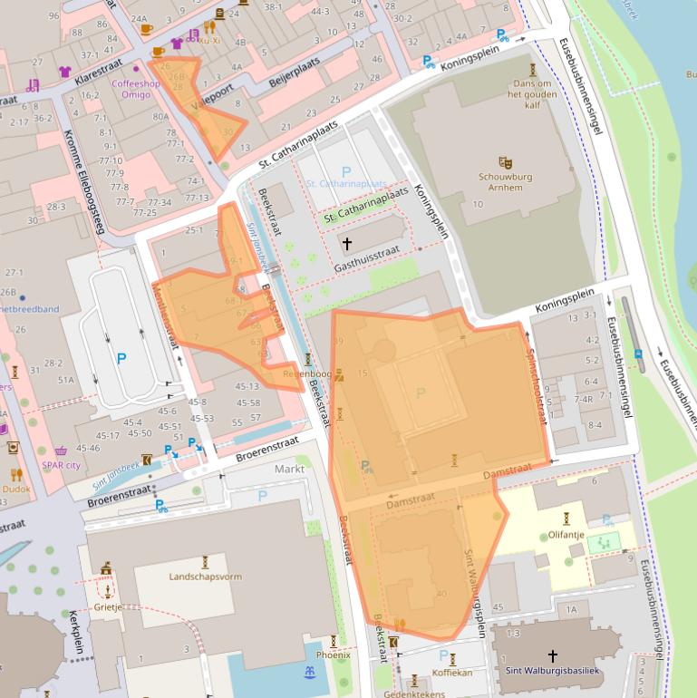 Kaart van postcodegebied 6811DW.