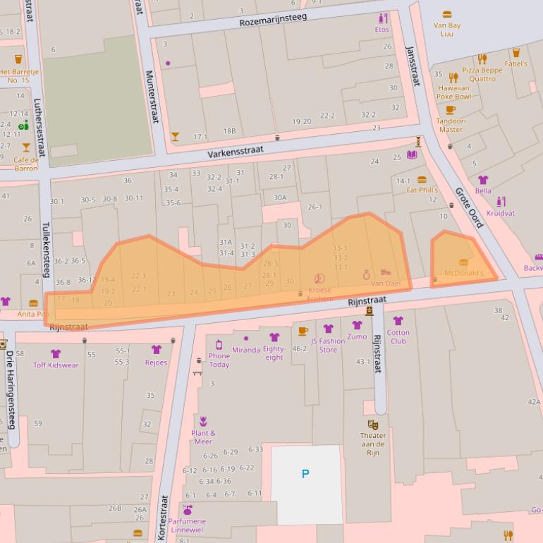 Kaart van postcodegebied 6811EW.
