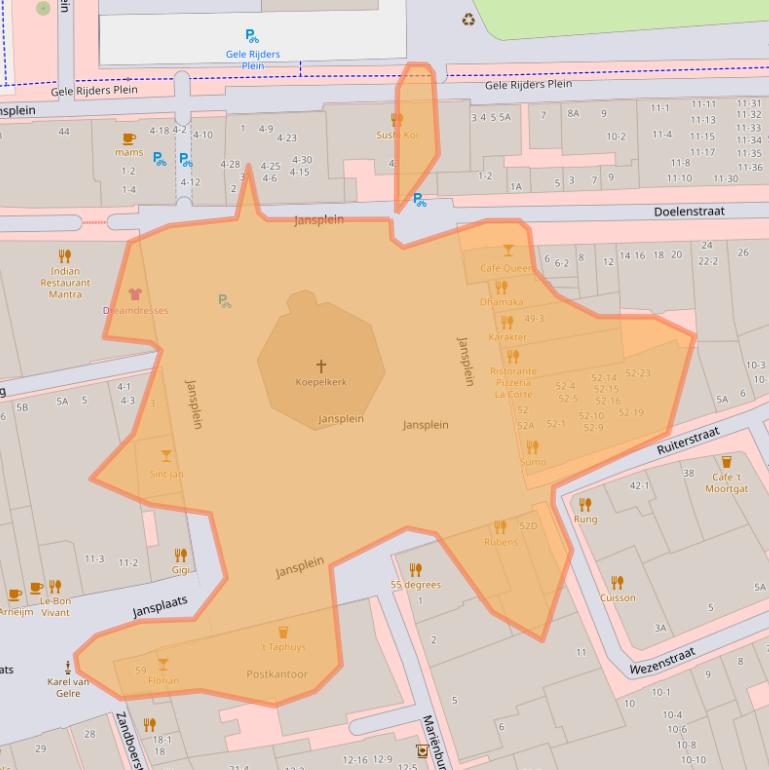 Kaart van postcodegebied 6811GD.