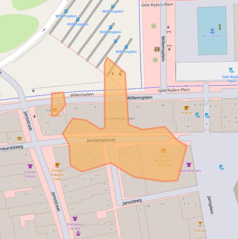 Kaart van postcodegebied 6811GG.