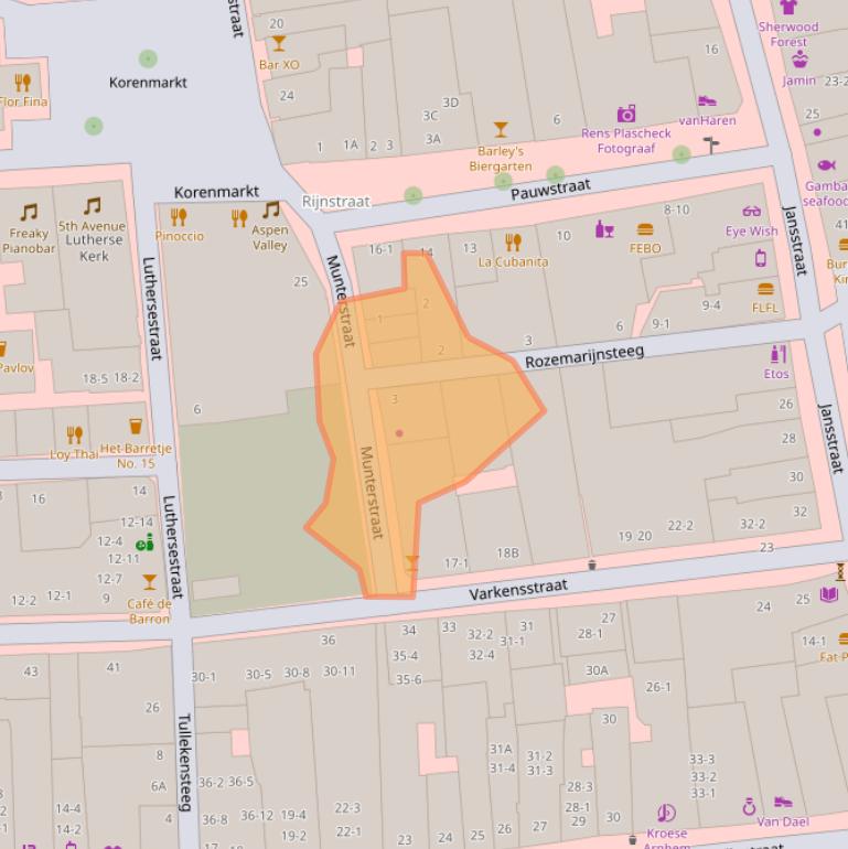 Kaart van postcodegebied 6811GP.