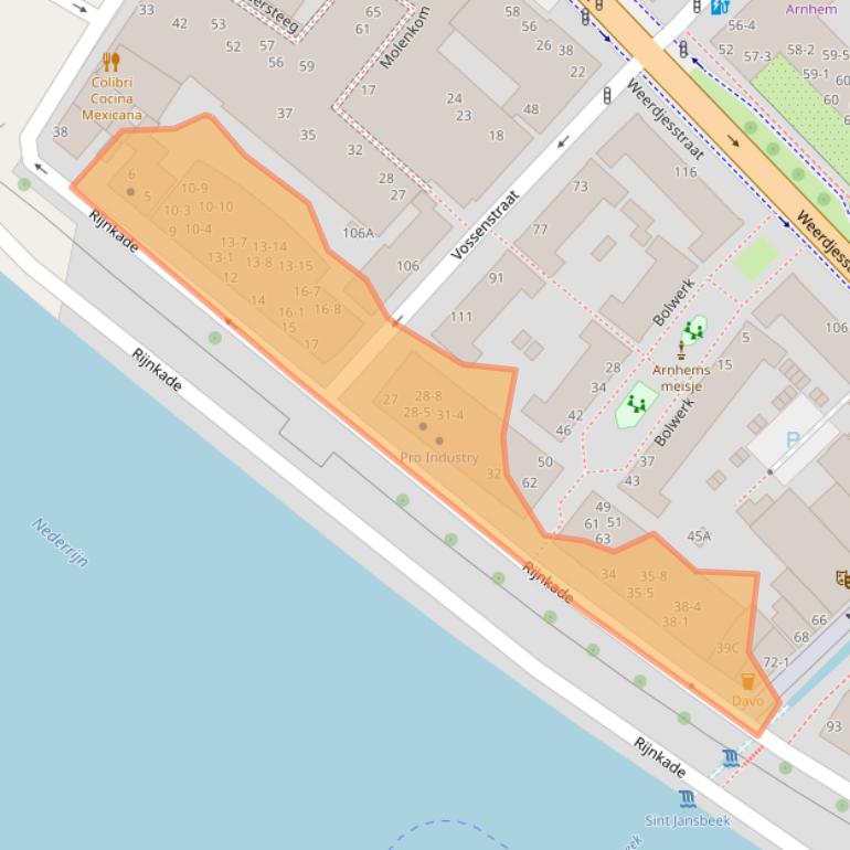 Kaart van postcodegebied 6811HA.