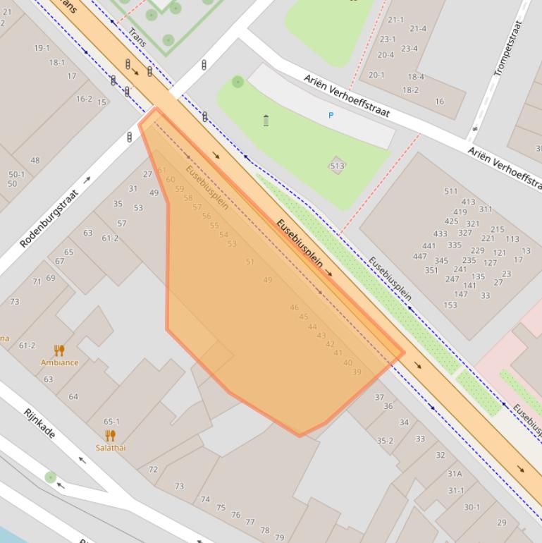 Kaart van postcodegebied 6811HG.