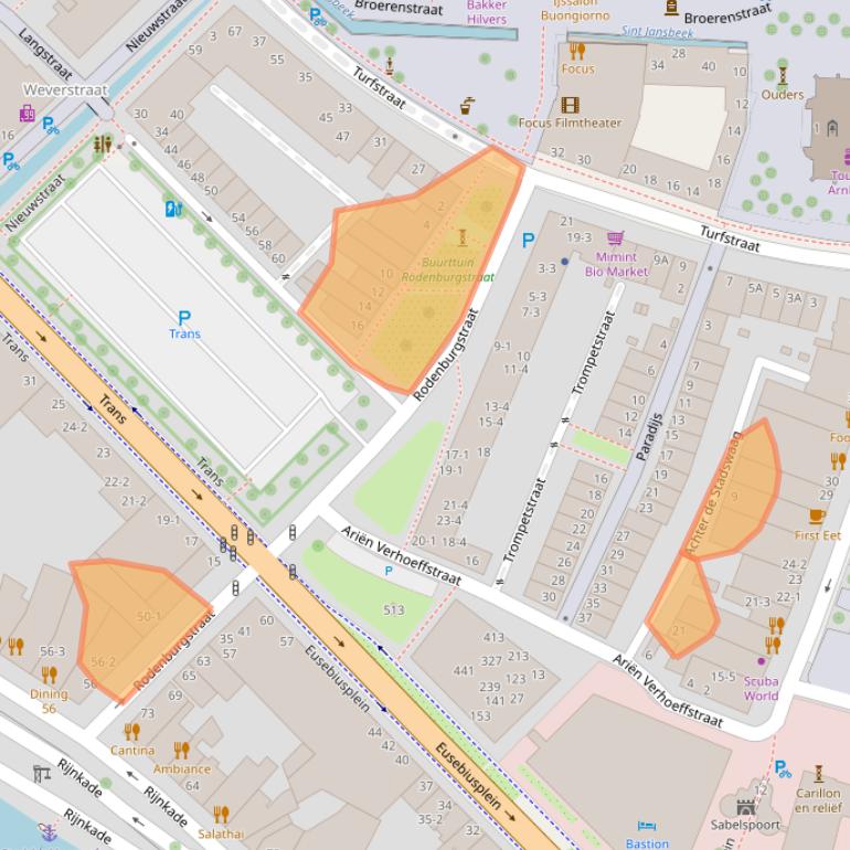 Kaart van postcodegebied 6811HP.