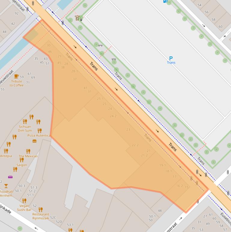 Kaart van postcodegebied 6811HS.