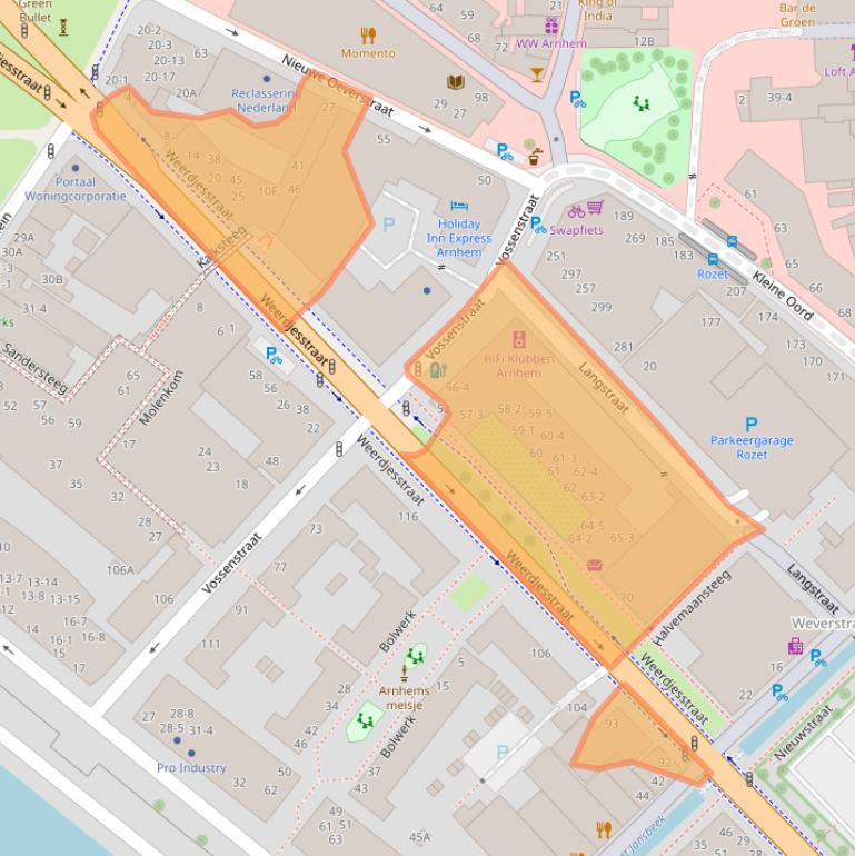 Kaart van postcodegebied 6811JE.