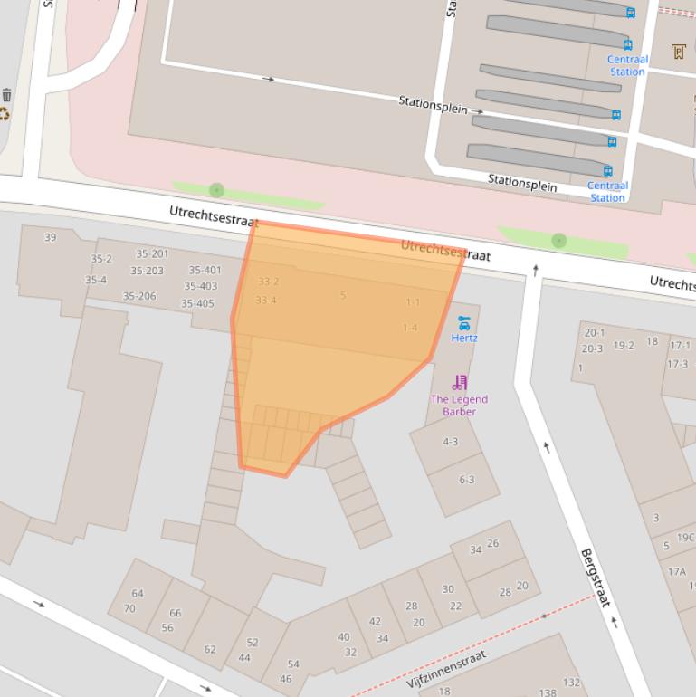 Kaart van postcodegebied 6811LS.