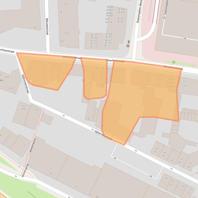 Kaart van postcodegebied 6811LT.