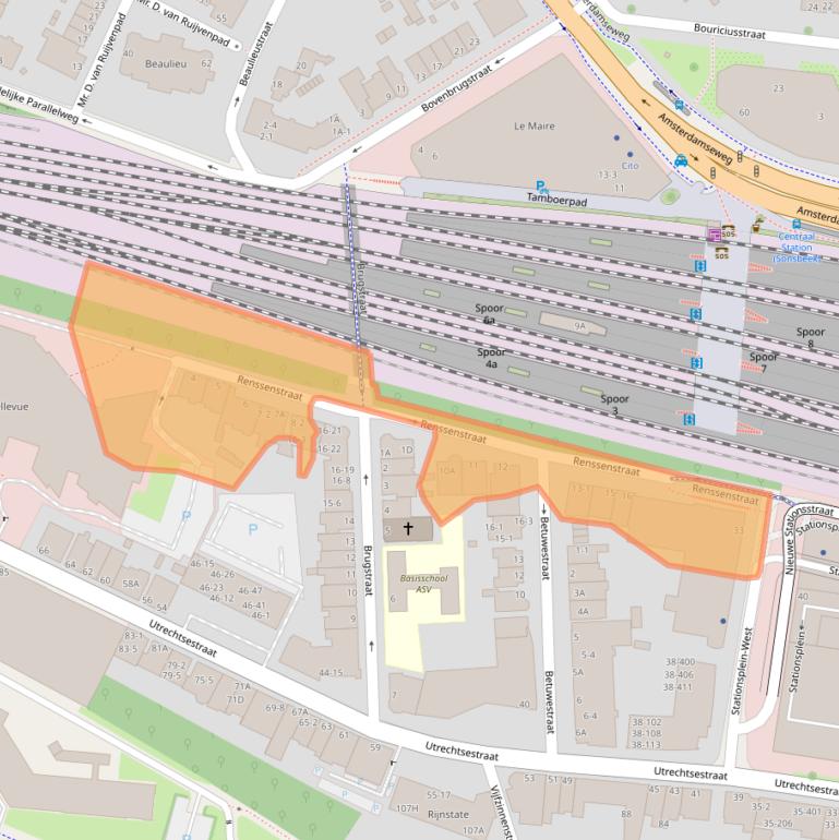 Kaart van postcodegebied 6811MC.