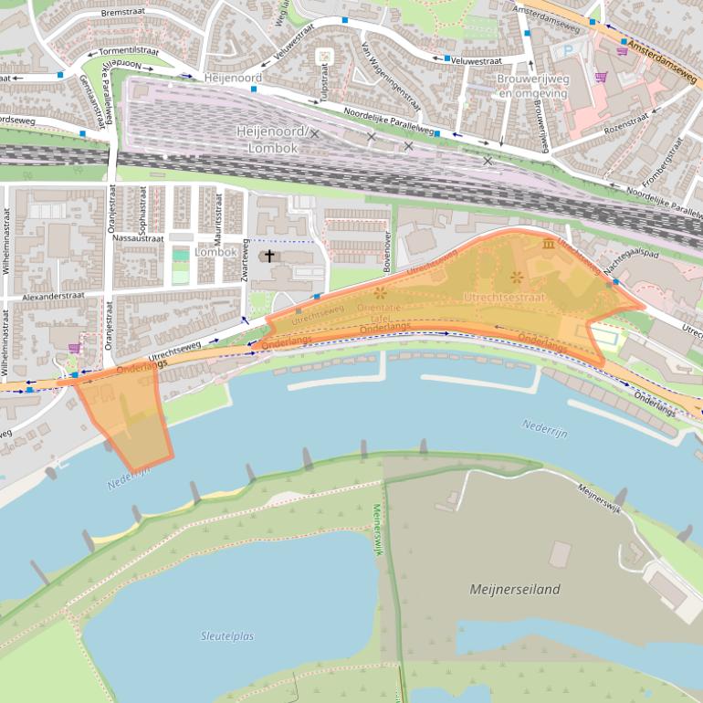 Kaart van postcodegebied 6812AA.