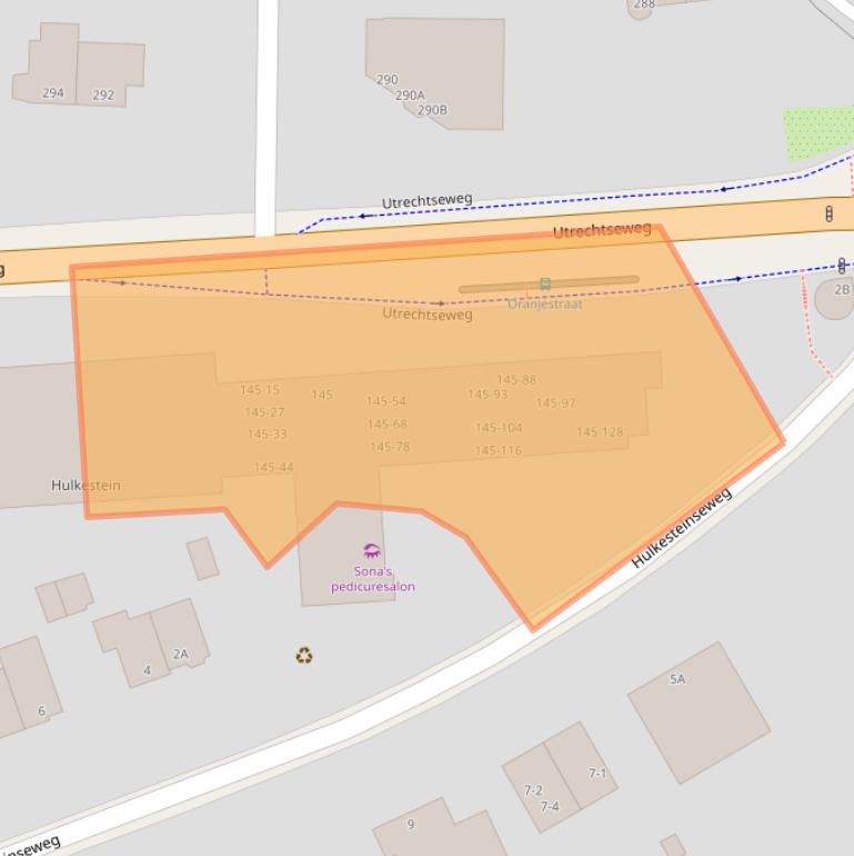 Kaart van postcodegebied 6812AB.