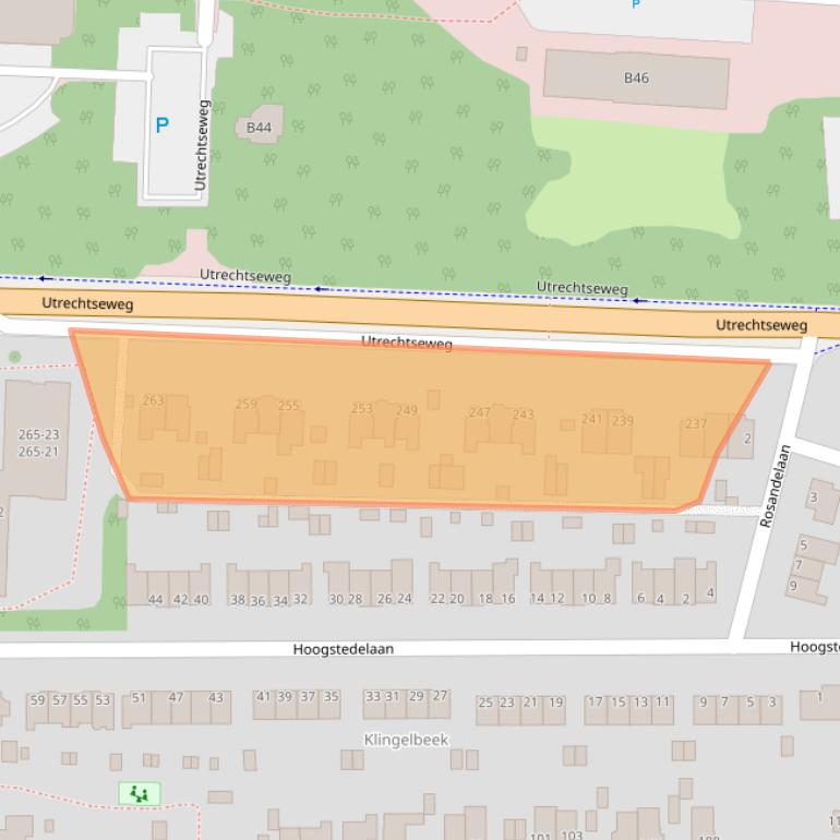 Kaart van postcodegebied 6812AE.