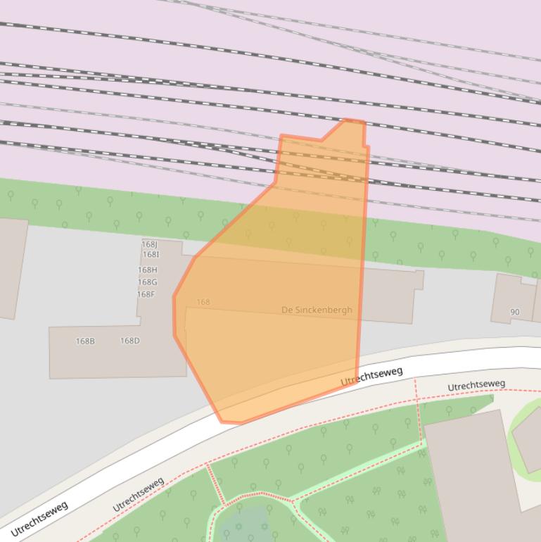 Kaart van postcodegebied 6812AJ.