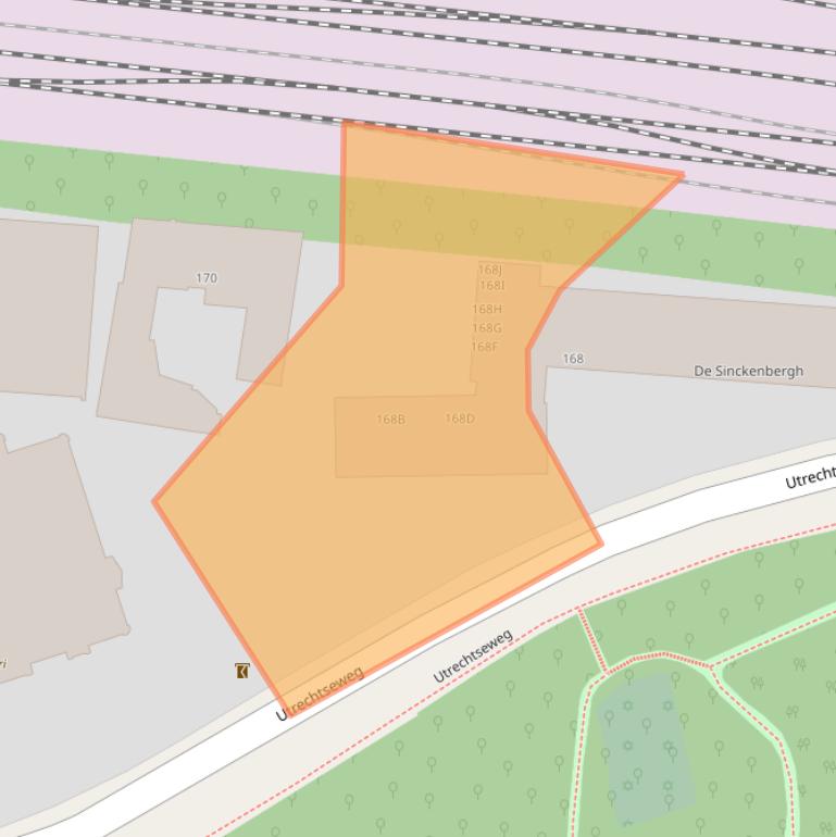 Kaart van postcodegebied 6812AK.