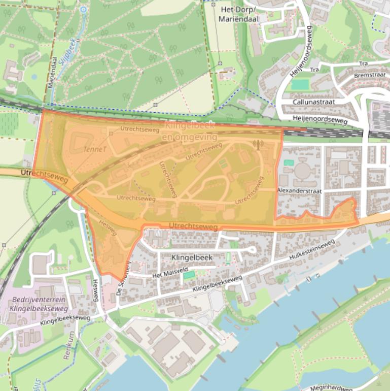 Kaart van postcodegebied 6812AR.